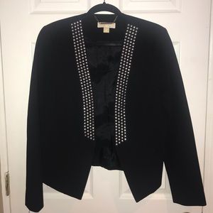 MICHAEL KORS BLACK STUDDED BLAZER